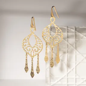 Filigree Chandelier Drop Earring