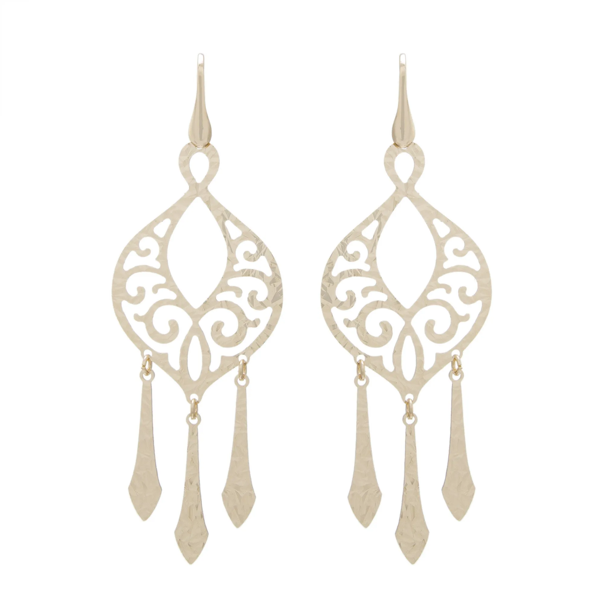 Filigree Chandelier Drop Earring