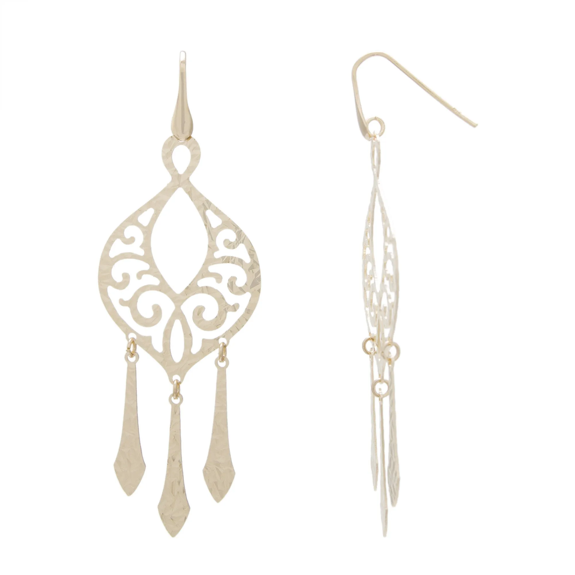 Filigree Chandelier Drop Earring