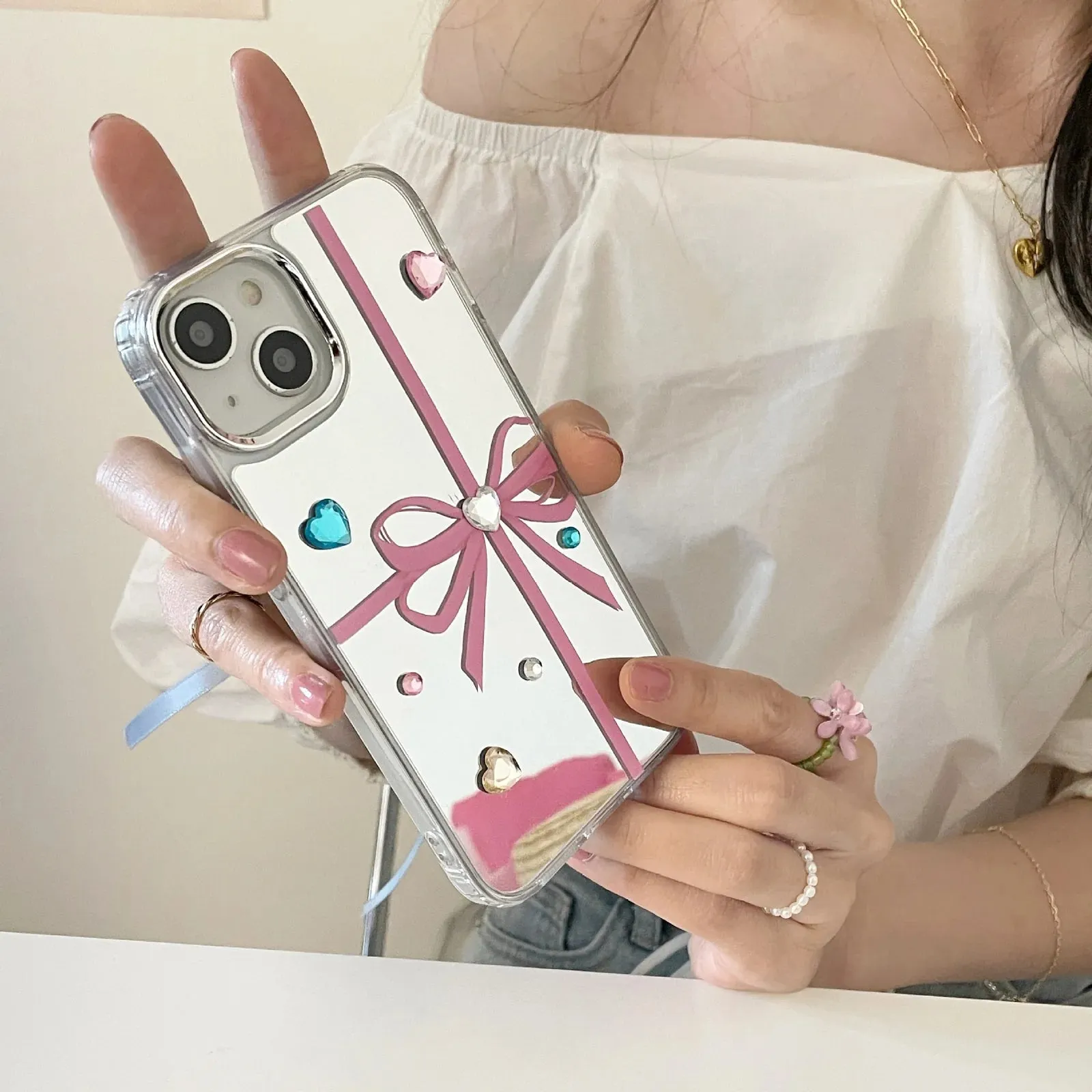 Gift Bow Mirror Phone Case