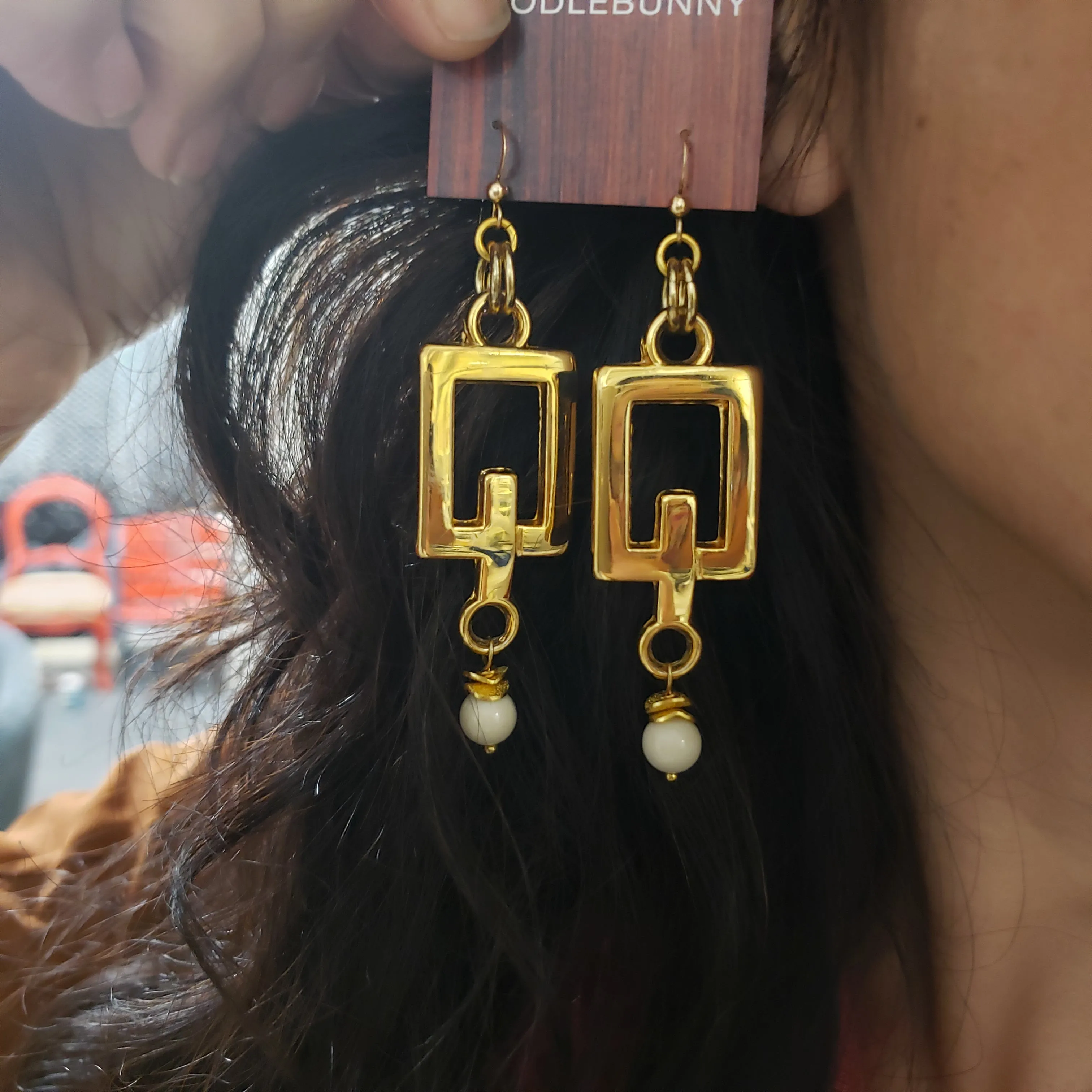 Gigi Drop Earrings - Riverstone