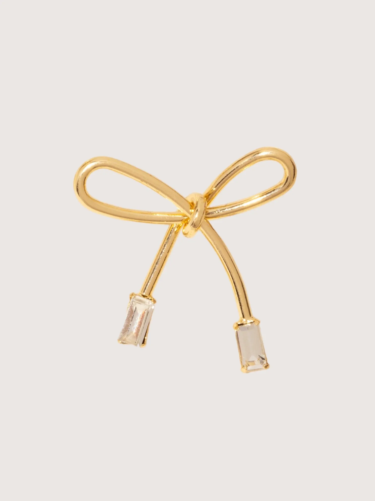 Gold Bow Earring