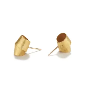 Gold Tie Earrings