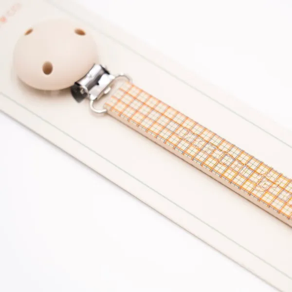 Grech & Co. Pacifier Clip Plaid