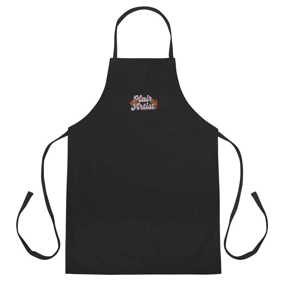 Hair Artist Retro Embroidered Apron