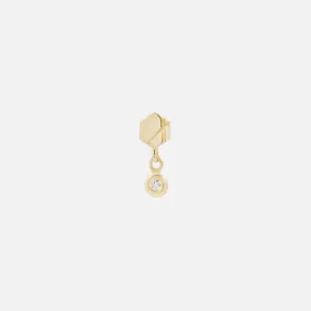 Hex Diamond Drop - 14K YELLOW