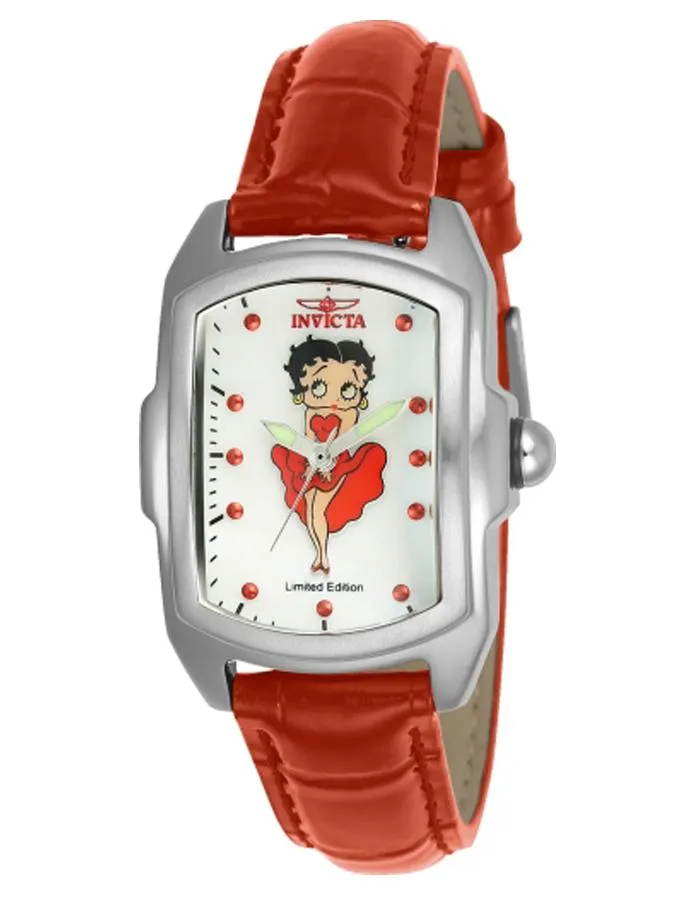 INVICTA Character Collection Womens Watch - Betty Boop - Stainless - Leather