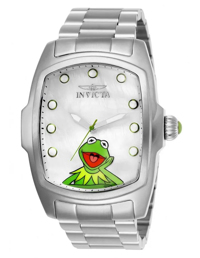 Invicta Disney Limited Edition Mens Watch - Kermit - Stainless - Mother of Pearl