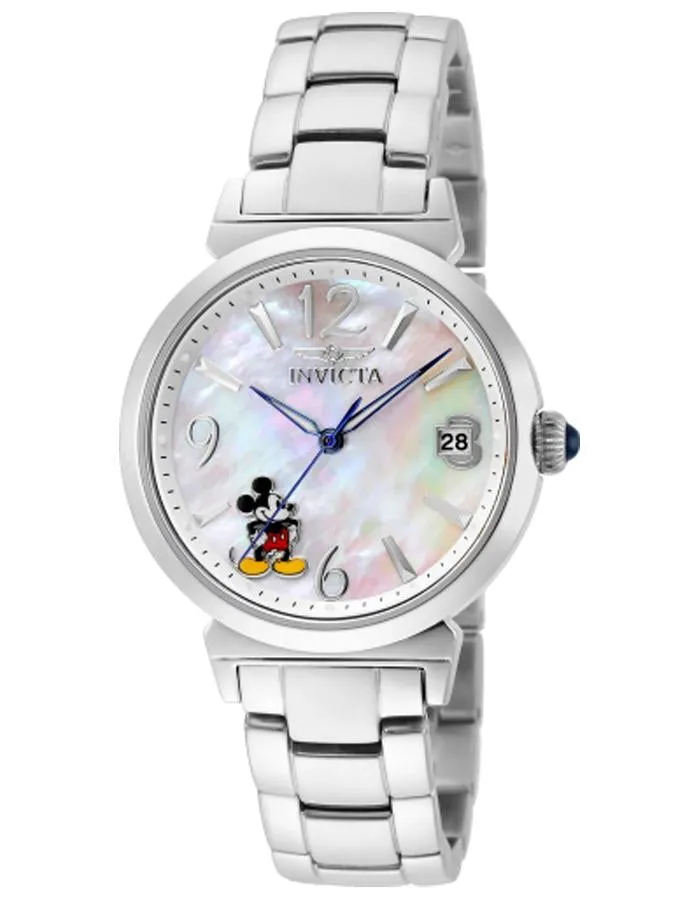 INVICTA Disney Limited Edition Womens Watch - Stainless- Mother of Pearl -Mickey