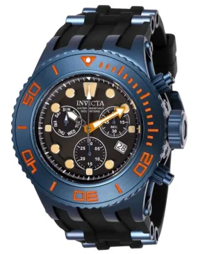 INVICTA Mens Subaqua Specialty Watch - Blue Metal - Black Silicone - 500M