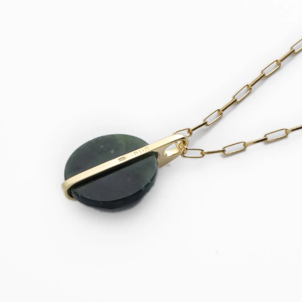 Jade Round Pendant Necklace