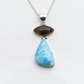 Larimar Amber Pendant Martina