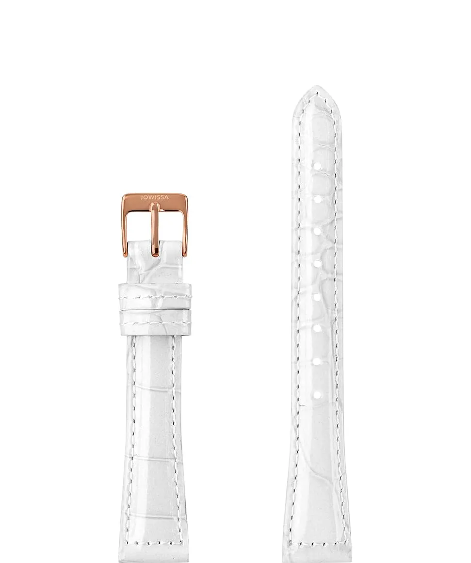 Leather Watch Strap Glossy Croco E3.1481.M