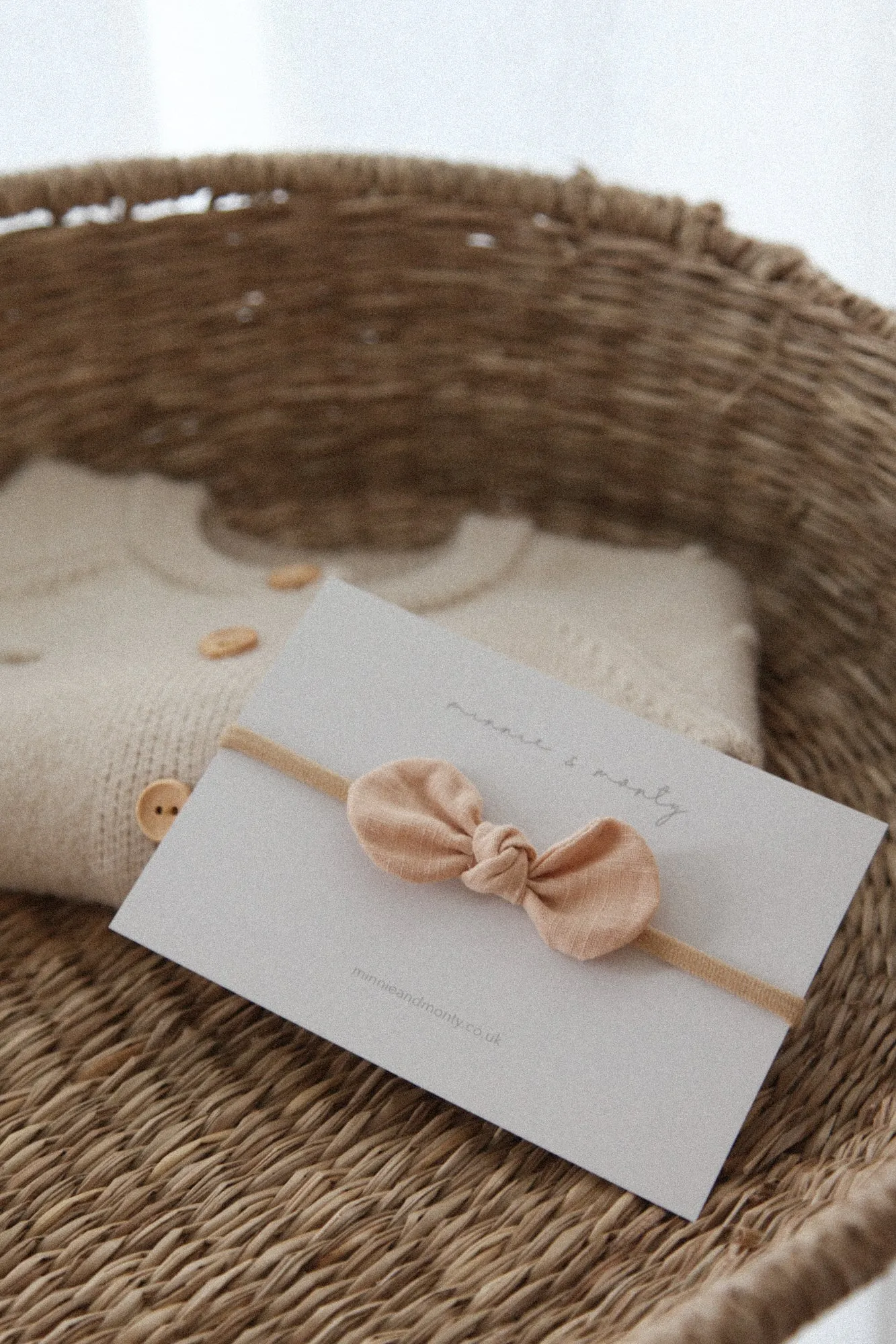 Linen Bow Headband (2 colours)