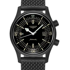 Longines Legend Diver 42MM Automatic Black PVD Coated Case Watch L37742509