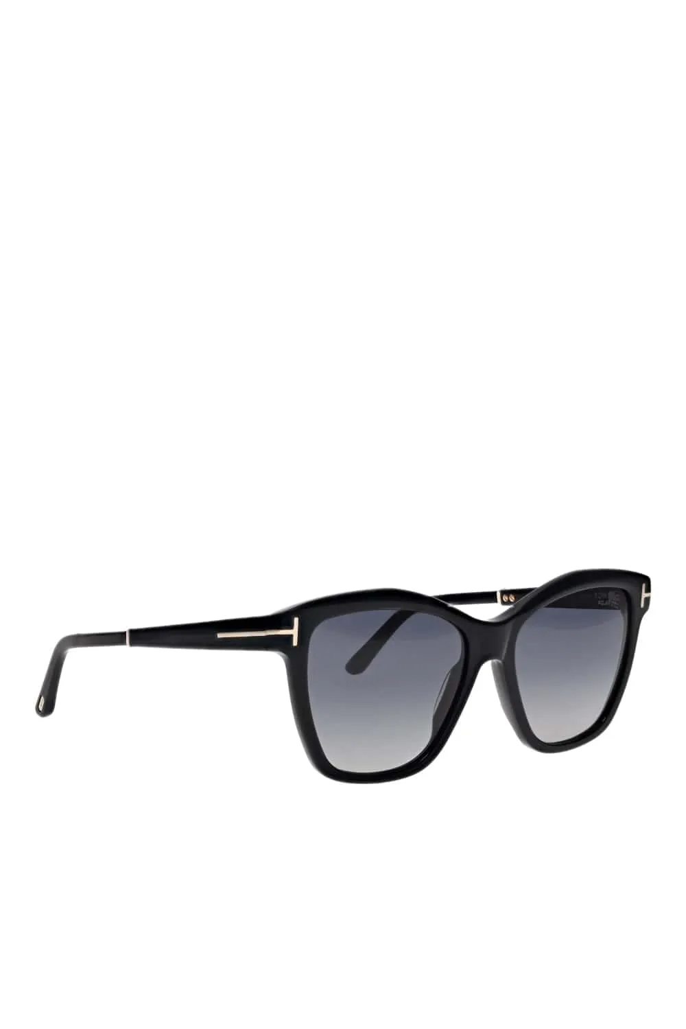 Lucia Black Gradient Acetate Sunglasses