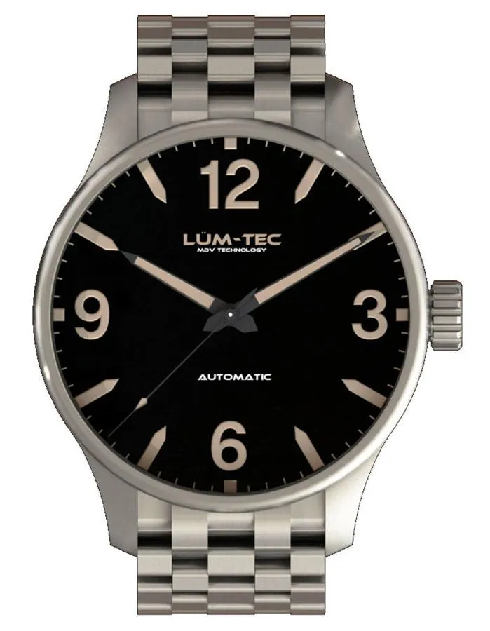 Lum-Tec C Series C5 Mens Watch - Automatic - Brushed Stainless Steel - Bracelet