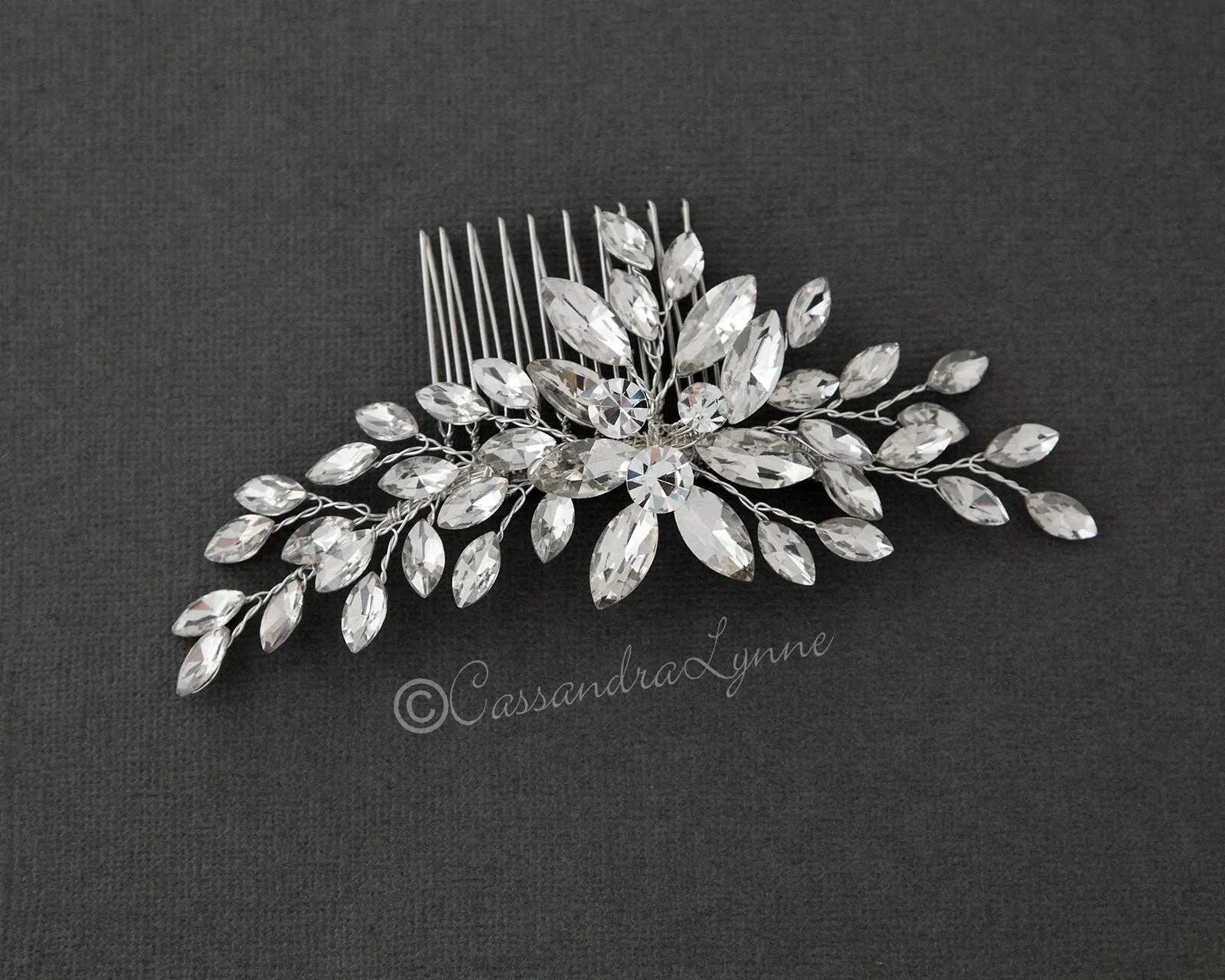 Marquise Spray Bridal Hair Comb