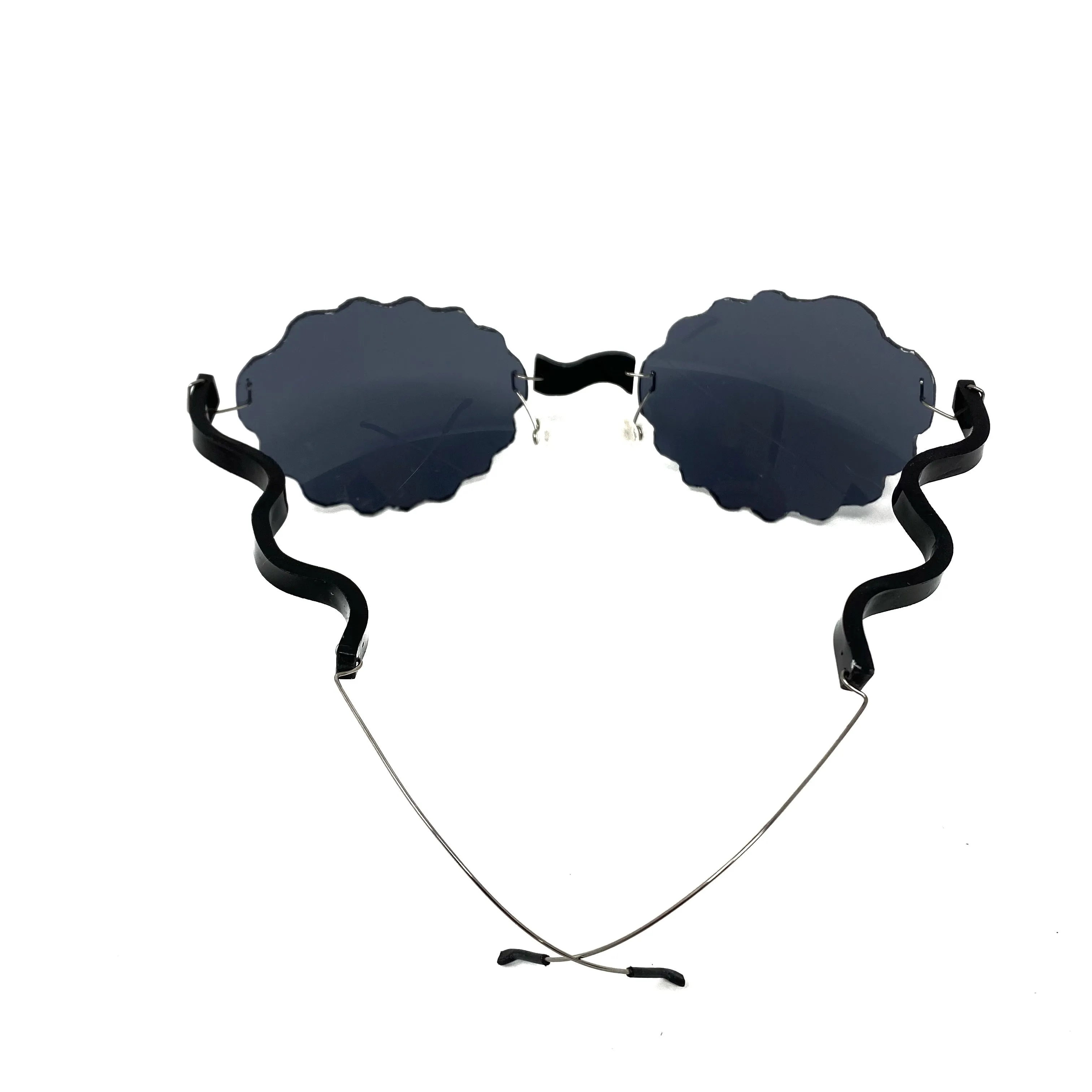 Micromega Crazy Collection Plexiglass Scalloped Sunglasses