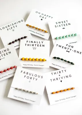 Milestone Birthday Bracelets