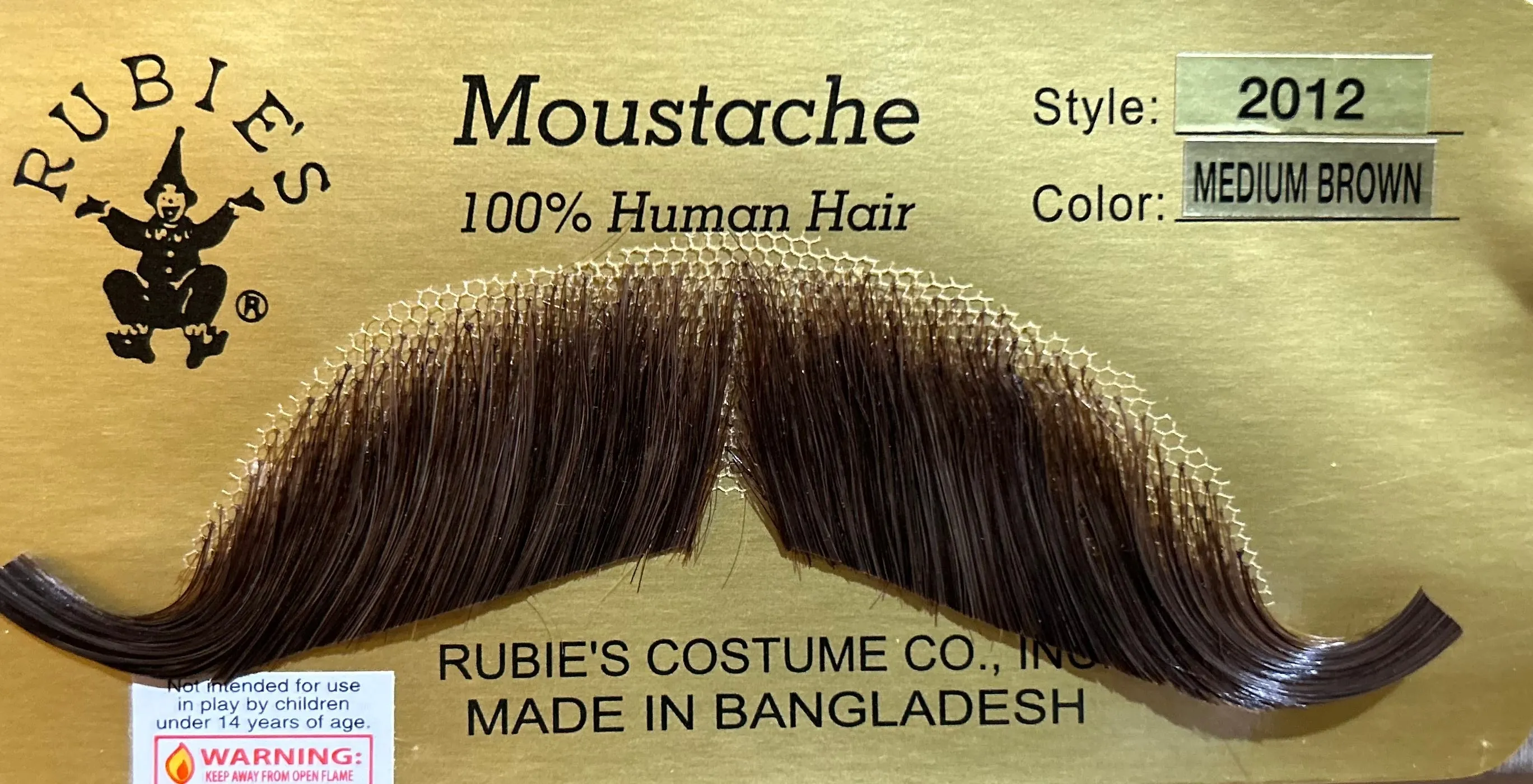 Moustaches 100% Human Hair  Reusable