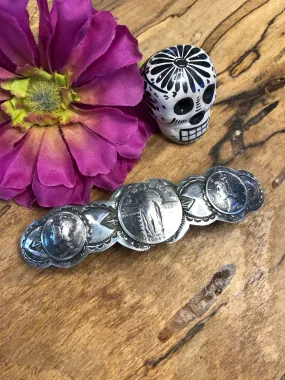 Multi Coin Hair Barrette