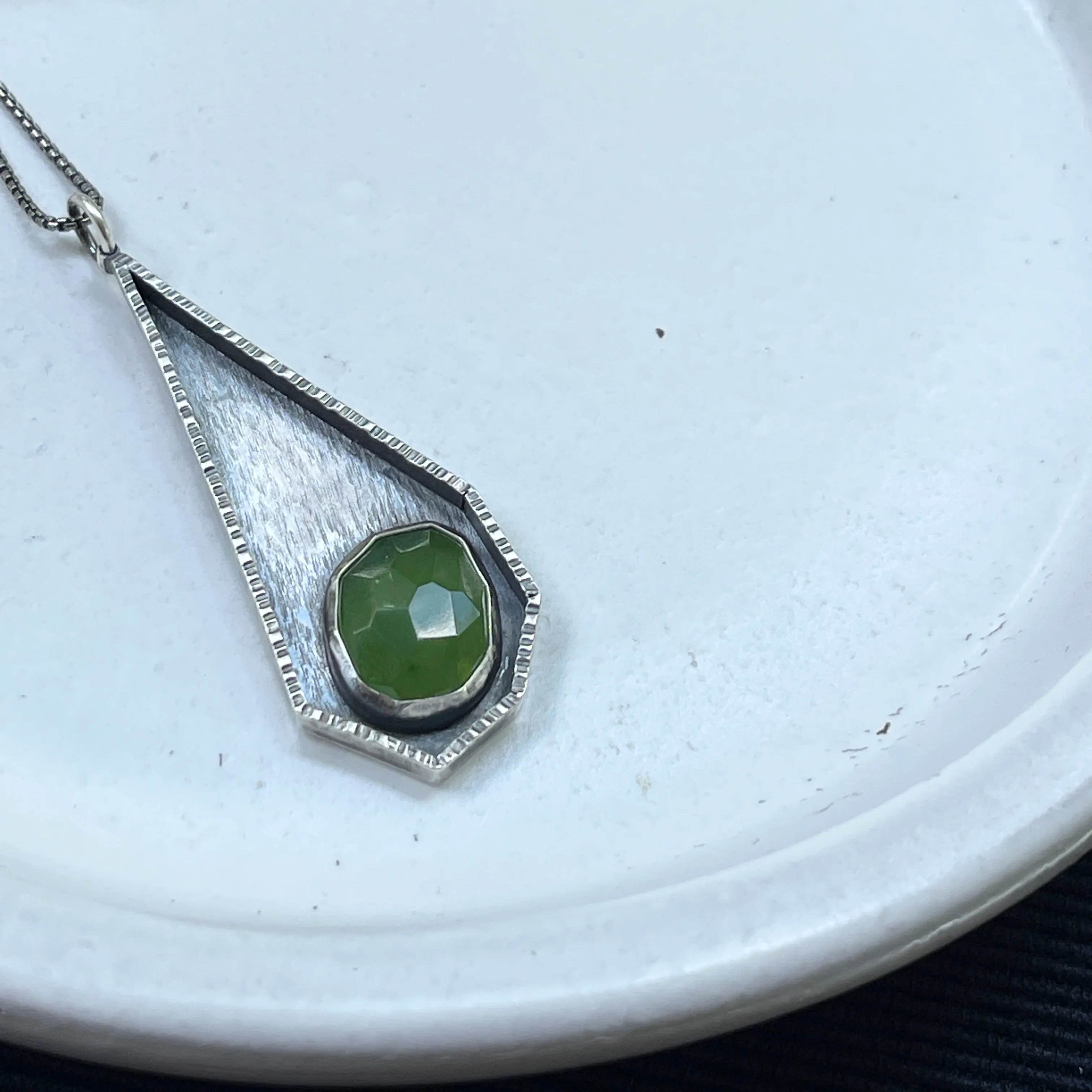 Nephrite Polygon Pendant