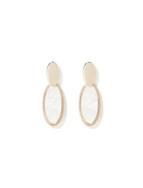 Odelia Oval Drop Earrings