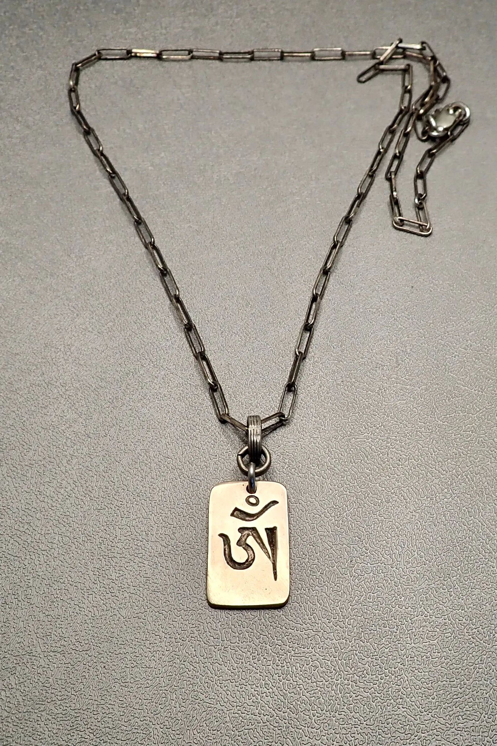 OM SILVER PENDANT