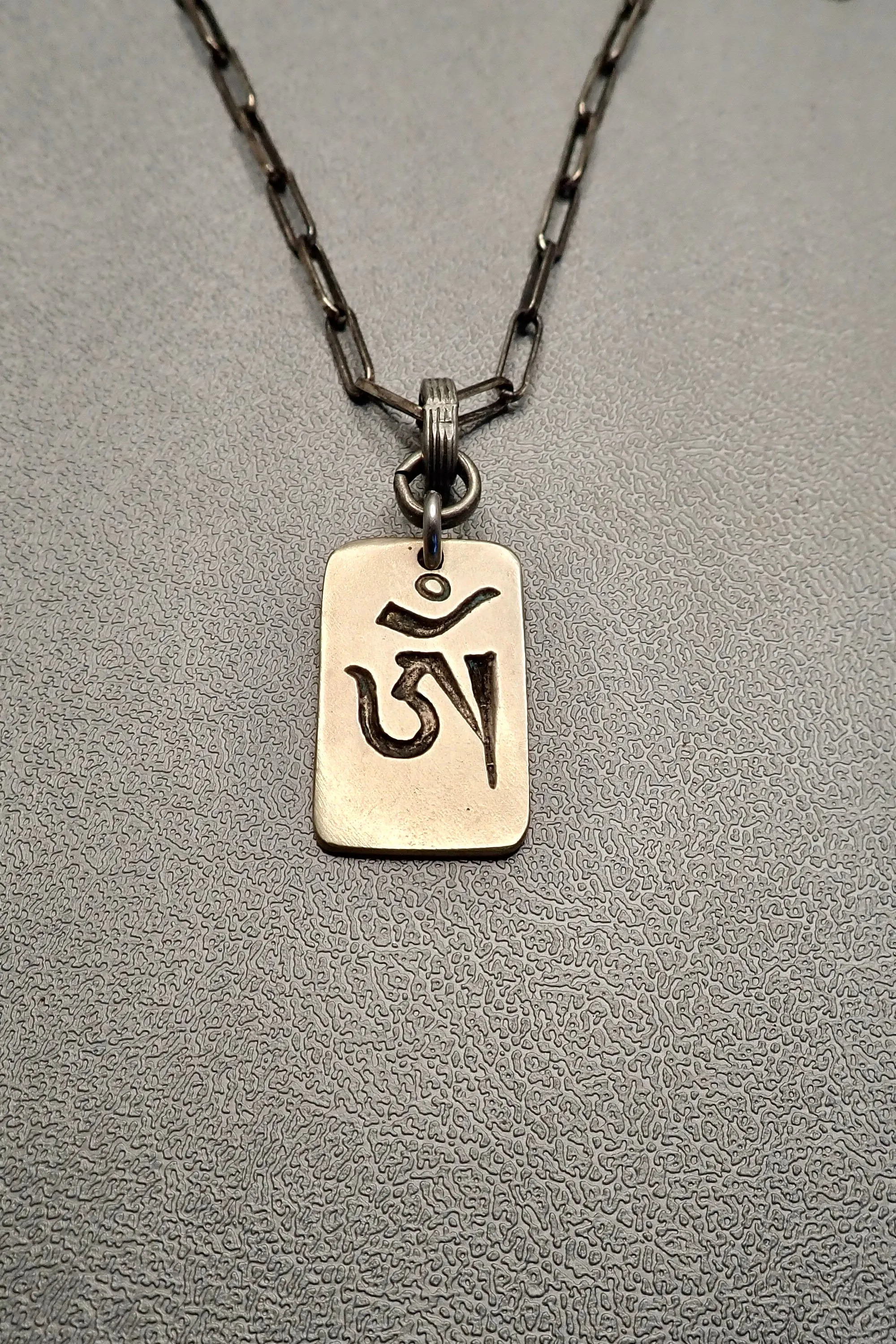 OM SILVER PENDANT