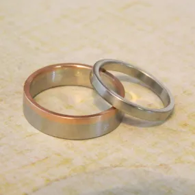 One of a kind wedding rings for Tim and Jessie