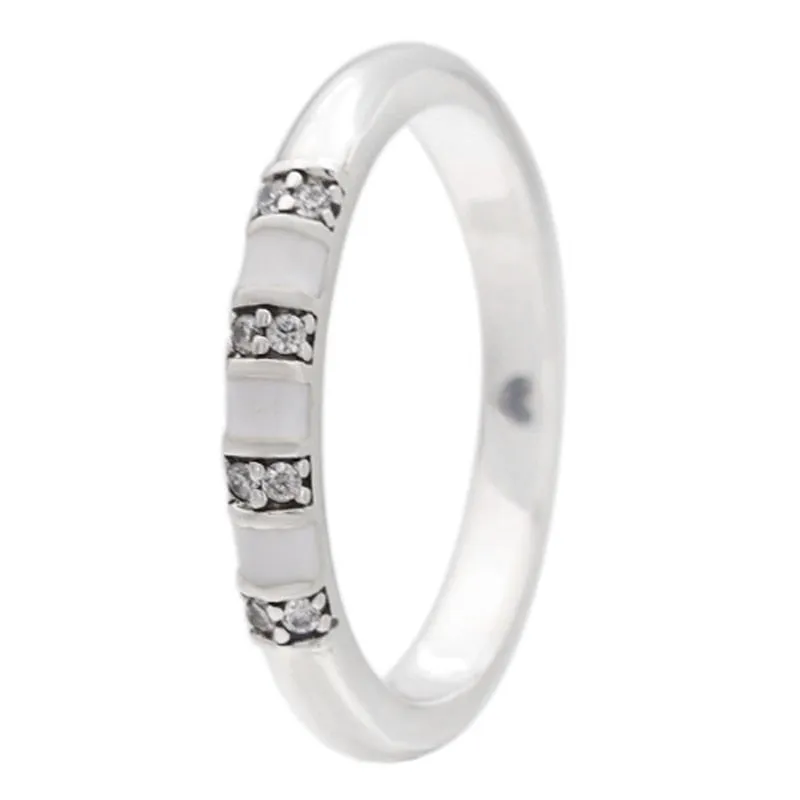 Original 925 Sterling Silver Vintage Style Pave Setting Stackable Rings