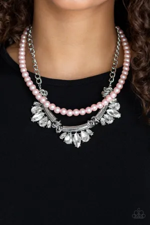 Paparazzi Accessories - Bow Before The Queen - Pink Necklace