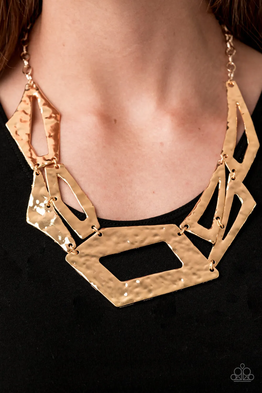 Paparazzi Necklace ~ Break The Mold - Gold Necklace