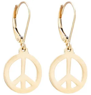 Peace Sign Dangle Earrings