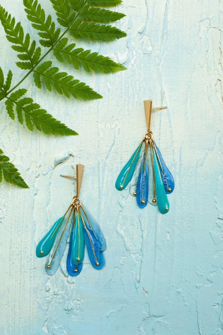 Plume Drop Earrings