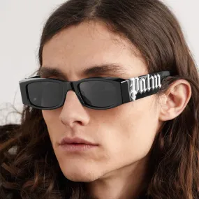 RECTANGULAR-FRAME ACETATE SUNGLASSES