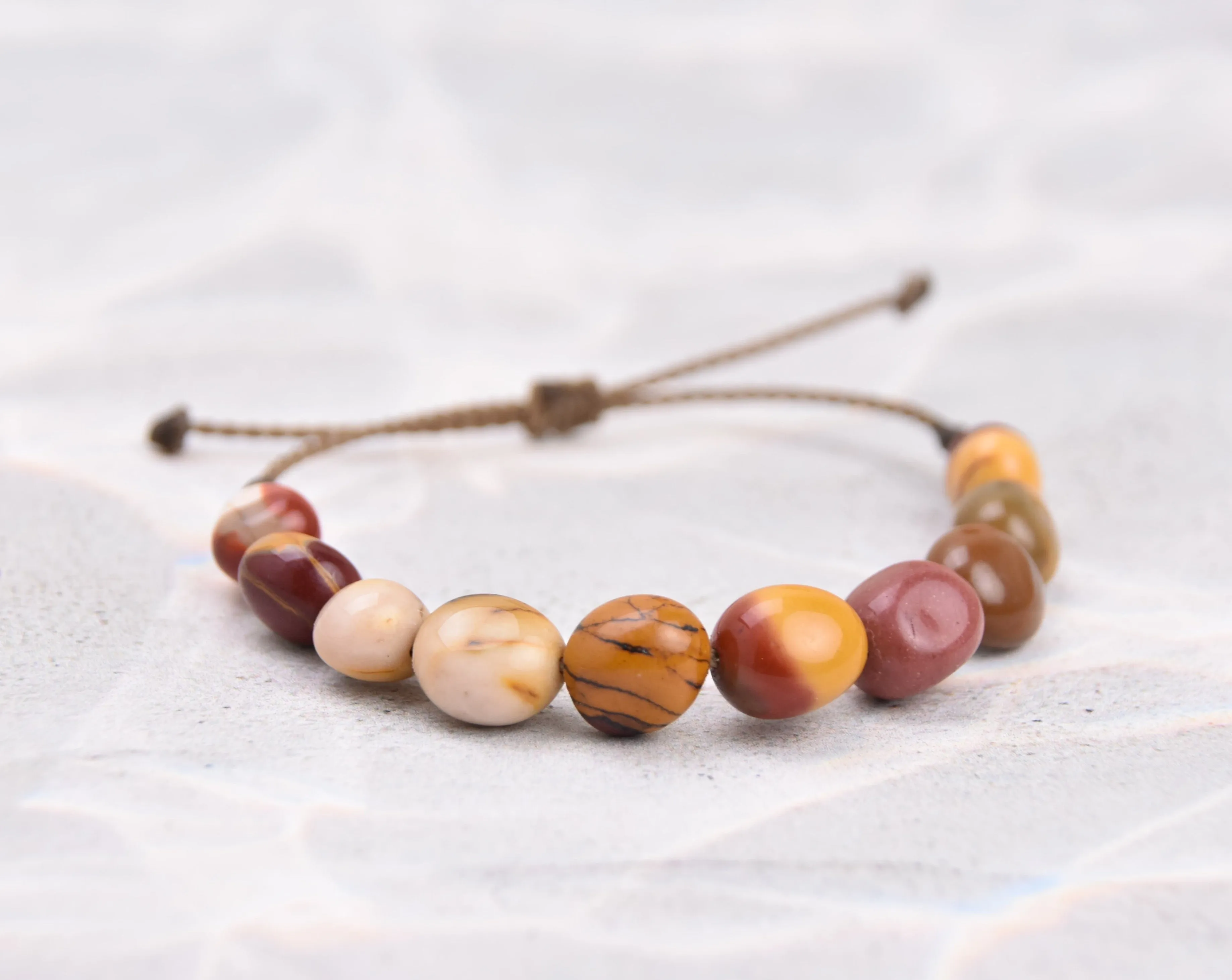 Red Tones - Pebble Bracelets