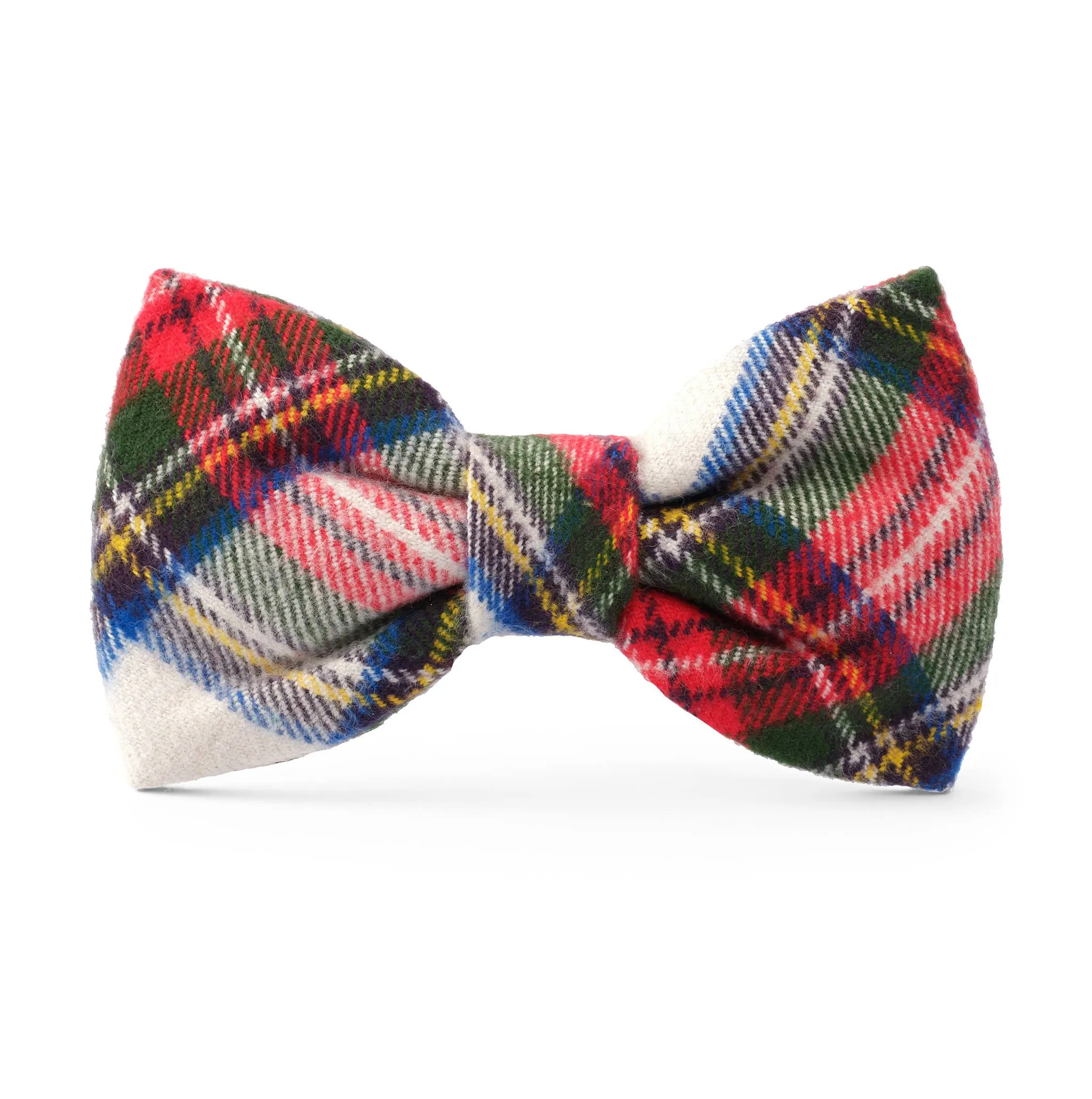 Regent Plaid Flannel Holiday Dog Bow Tie: Small