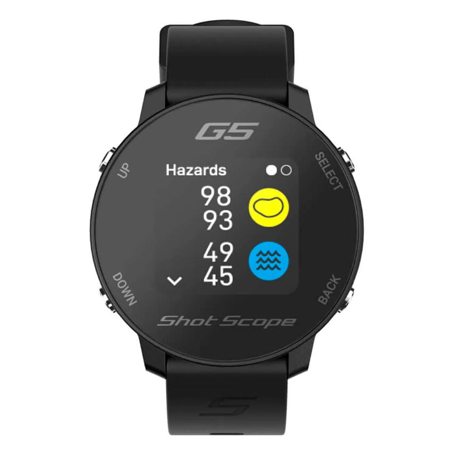 Shot Scope G5 GPS Golf Watch - Black