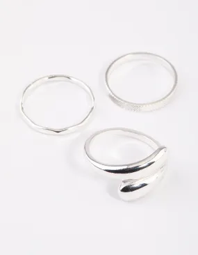 Silver Classic Wrap Ring Pack