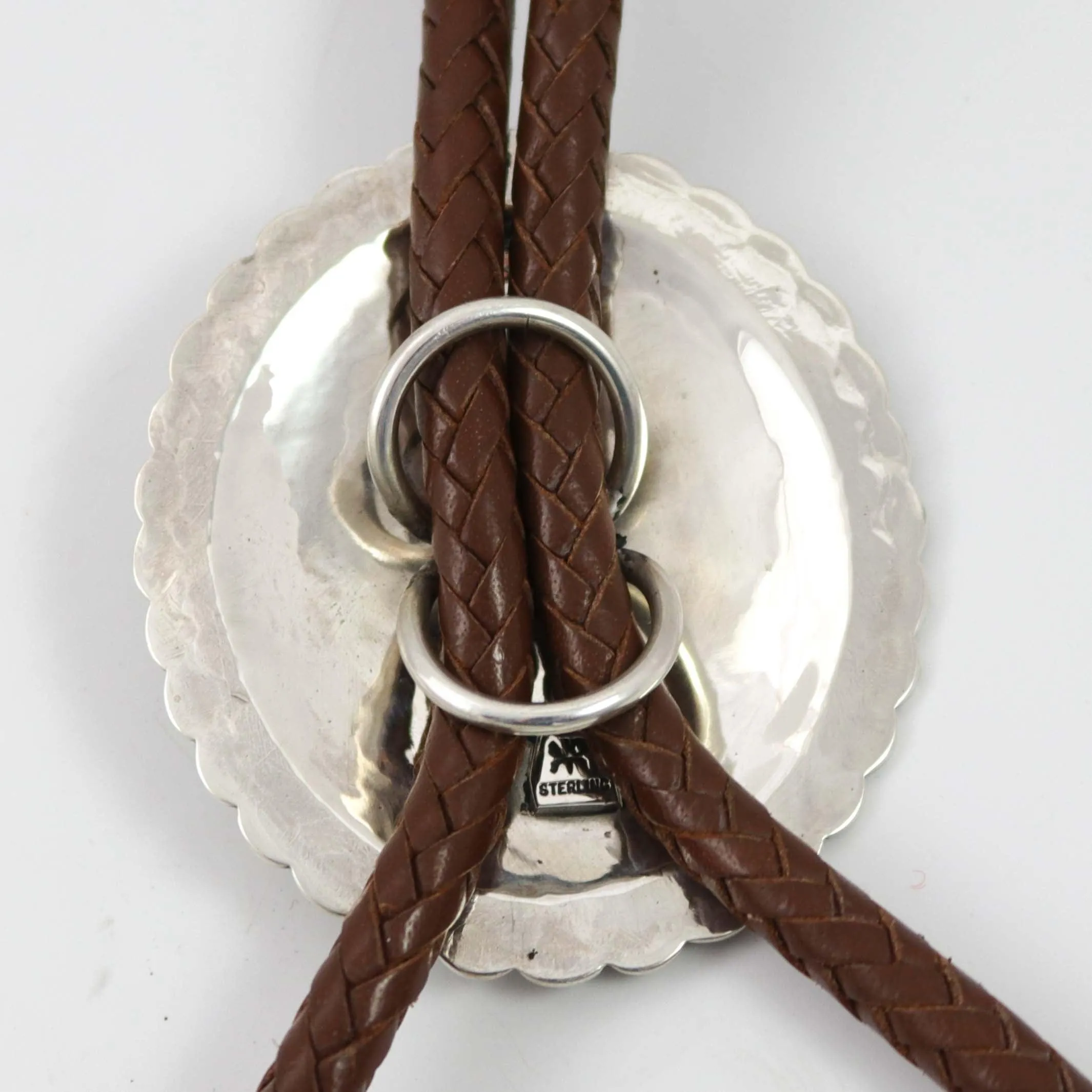 Silver Concho Bola Tie