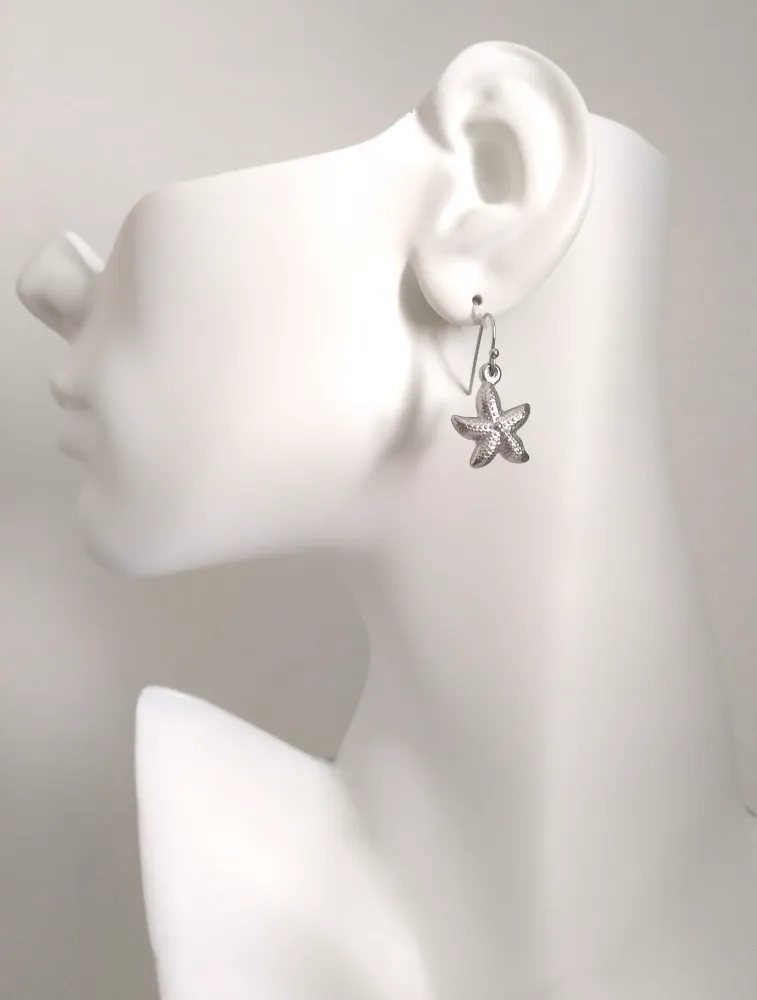 Starfish Single Drop Earrings