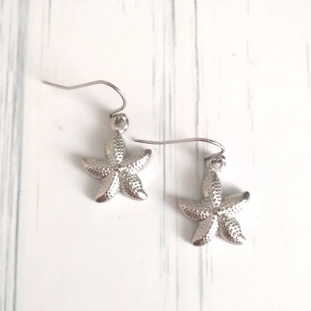 Starfish Single Drop Earrings