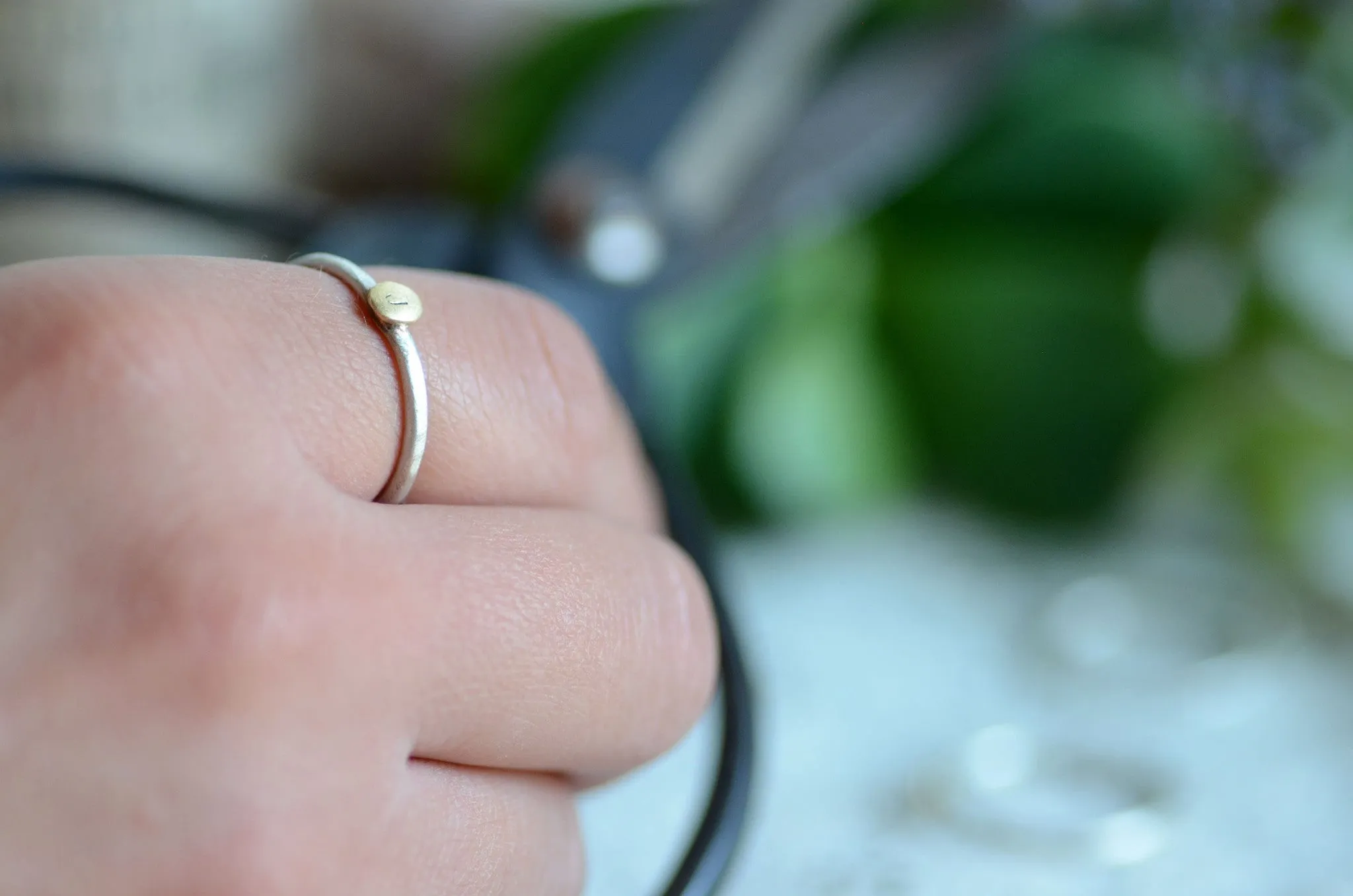 Sterling and Gold Stacking Initial Rings *Discounts for multiples!*