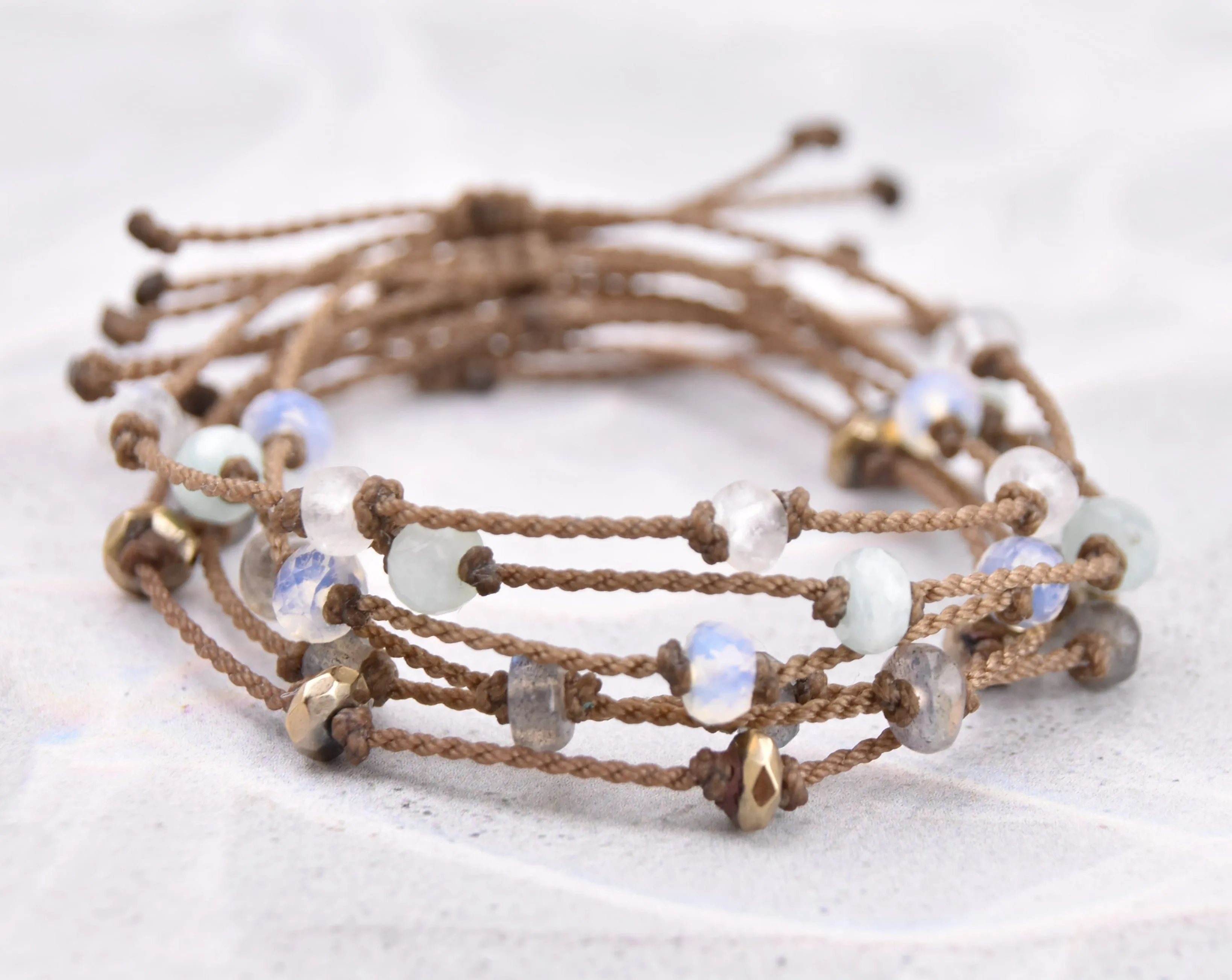 Stone Rondelle Bracelets