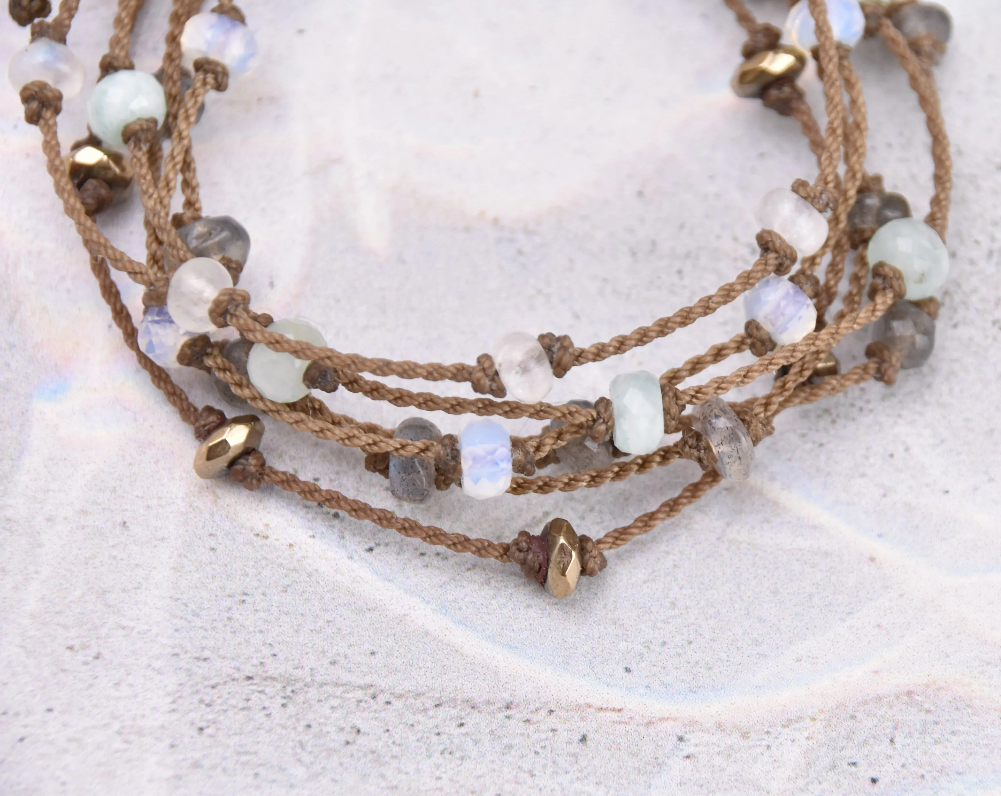 Stone Rondelle Bracelets