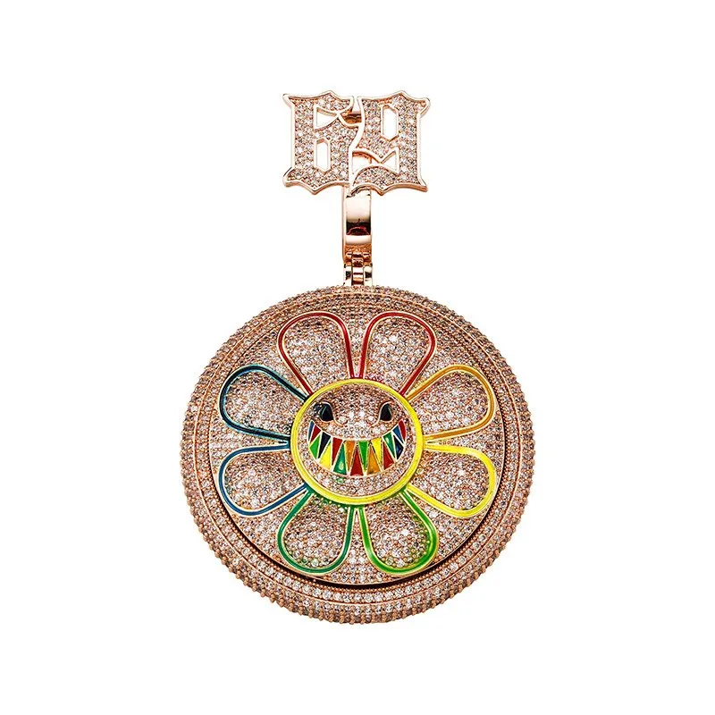 Sunflower Spinner Pendant