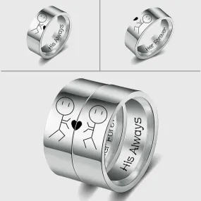 The Power of Love (Over 9000!) Couple Rings