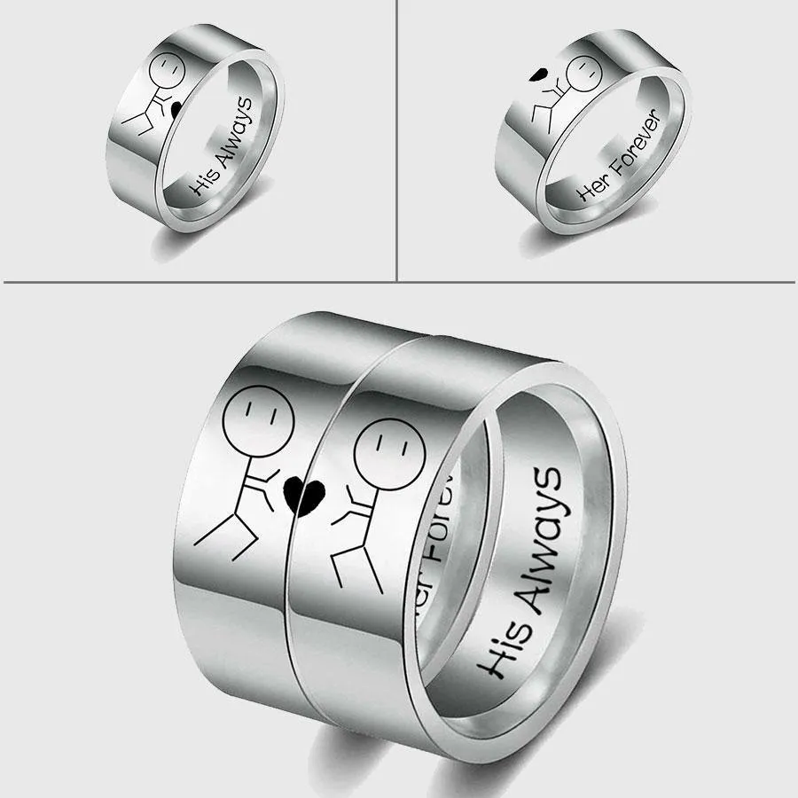 The Power of Love (Over 9000!) Couple Rings